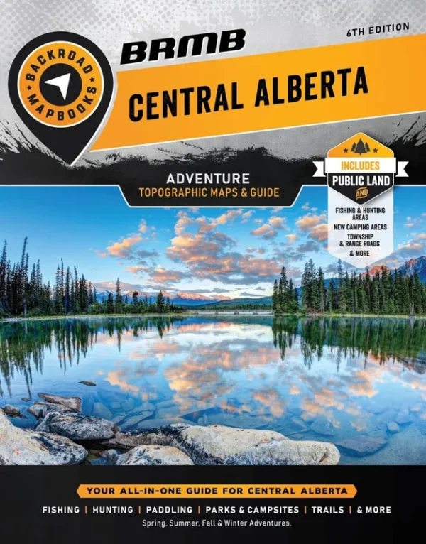 Central Alberta de Backroad Mapbooks