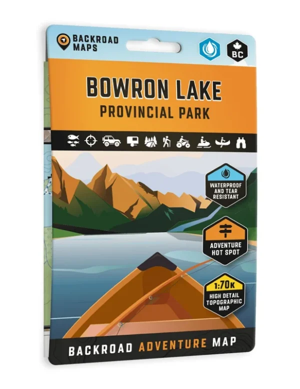 Bowron Lakes Provincial Park BC Map de Backroad Mapbooks