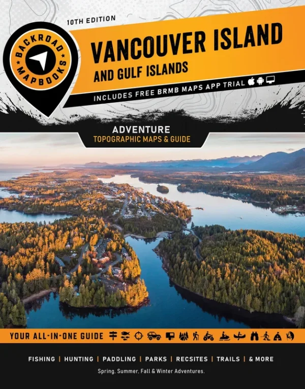 Vancouver Island BC, Victoria and Gulf Islands de Backroad Mapbooks