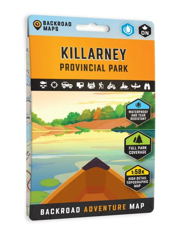 Killarney Provincial Park Ontario Map de Backroad Mapbooks