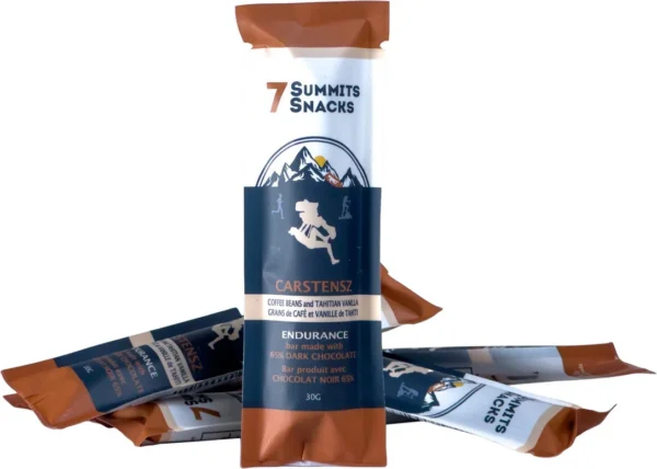 Barre d’endurance au chocolat noir Carstensz de 7 Summits Snacks
