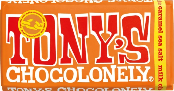 Barre de sel de mer au chocolat lait et caramel de Tony's Chocolonely