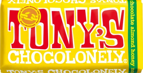 Nougat au chocolat au lait et au miel et aux amand de Tony's Chocolonely