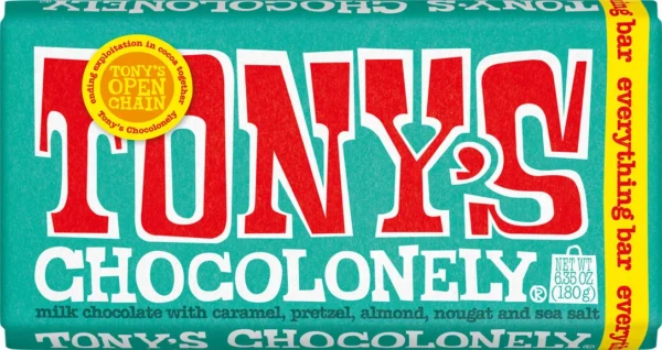 Barre Everything de chocolat au lait de Tony's Chocolonely