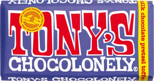 Barre de caramel bretzel au chocolat au lait de Tony's Chocolonely