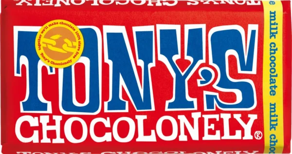 Barre de chocolat au lait de Tony's Chocolonely