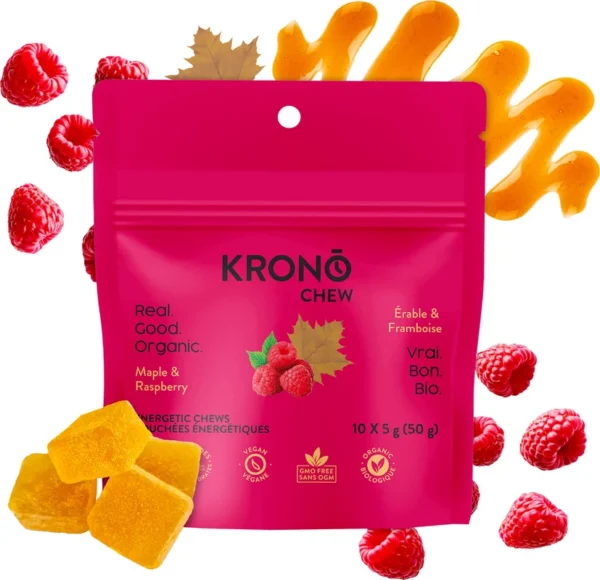 Chews énerggtiques Érable Framboise de Krono Nutrition