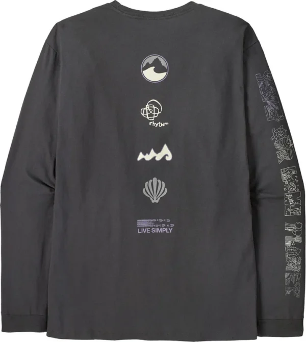 T-shirt à manches longues biologique Long Way 'Round de Patagonia – Hommes