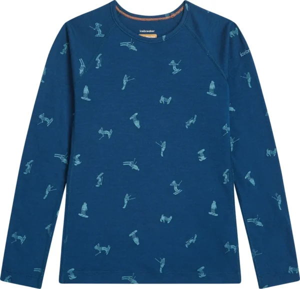 Merino 200 Oasis LS Crewe Journée de neige de icebreaker – Jeunes