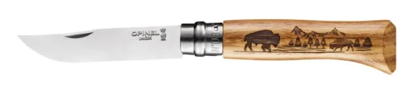 Couteau No. 8 Animalia Inox Pliant de Opinel