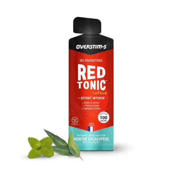 Gel Red tonic Overstim.s – Effort intense – Menthe, eucalyptus