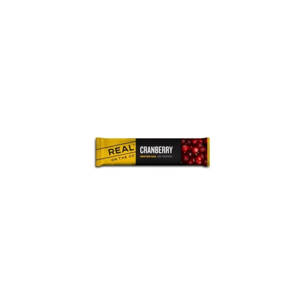 Barre protéinée Real On the Go – Cranberry