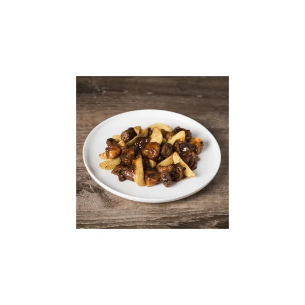 Tex-Mex et potatoes – Poulet, merguez sauce barbecue