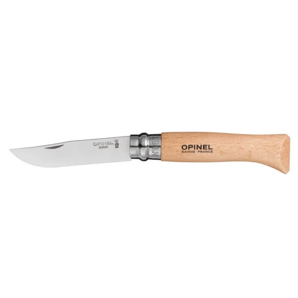Couteau Opinel n°8 – Tradition 8,5 cm – Inox, hêtre