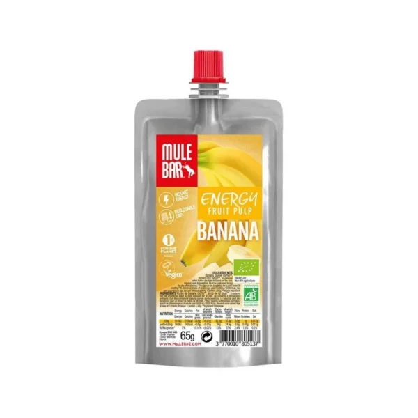Compote énergétique bio Mulebar – Banane