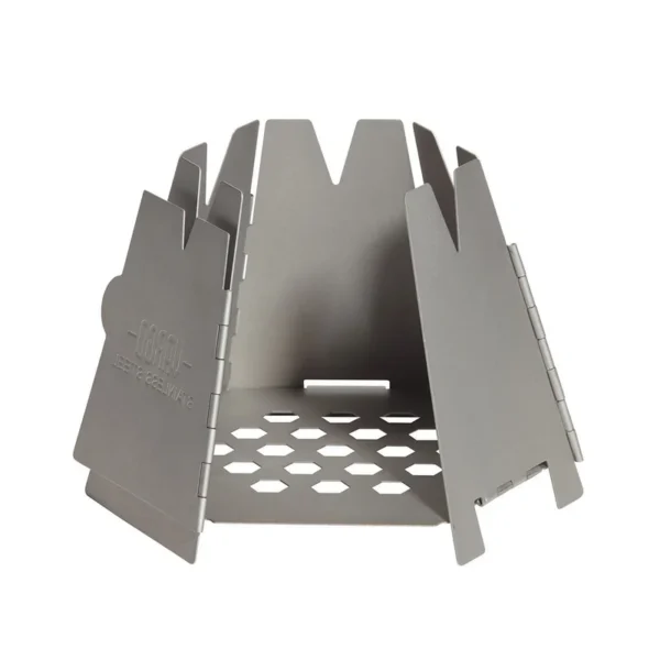 Réchaud à bois pliable Vargo Hexagon – Acier inoxydable