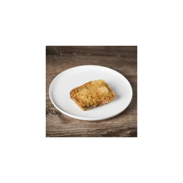 Crumble de saumon aux poireaux et parmesan