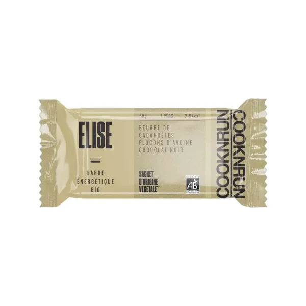 Barre énergétique bio – Beurre de cacahuète, avoine, chocolat