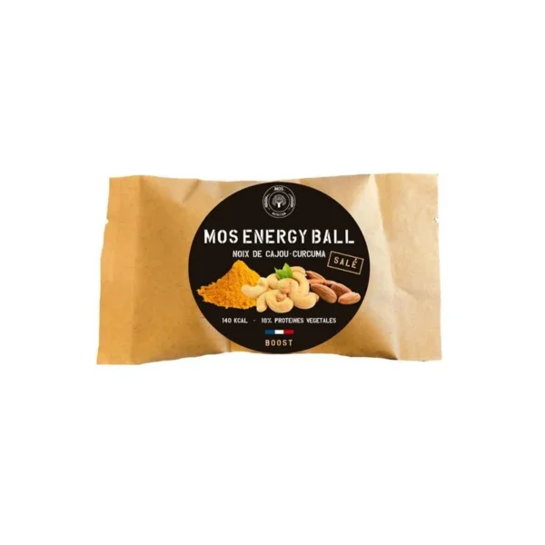 Energy ball MOS Nutrition – Noix de cajou, curcuma