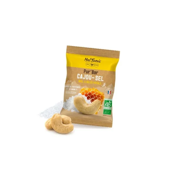 Pur'Bar salé bio Meltonic – Cajou, sel
