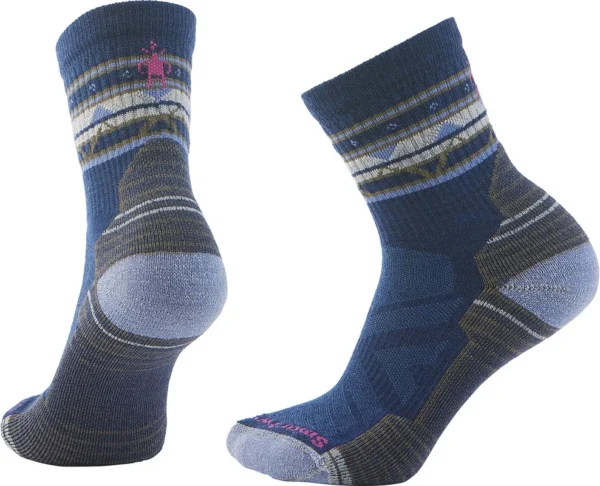 Mi-bas à coussin de randonnée léger Zig Zag Valley de Smartwool – Femmes