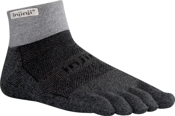 Chaussettes mi-épaisses Trail 2.0 Mini-Crew de Injinji – Unisexe