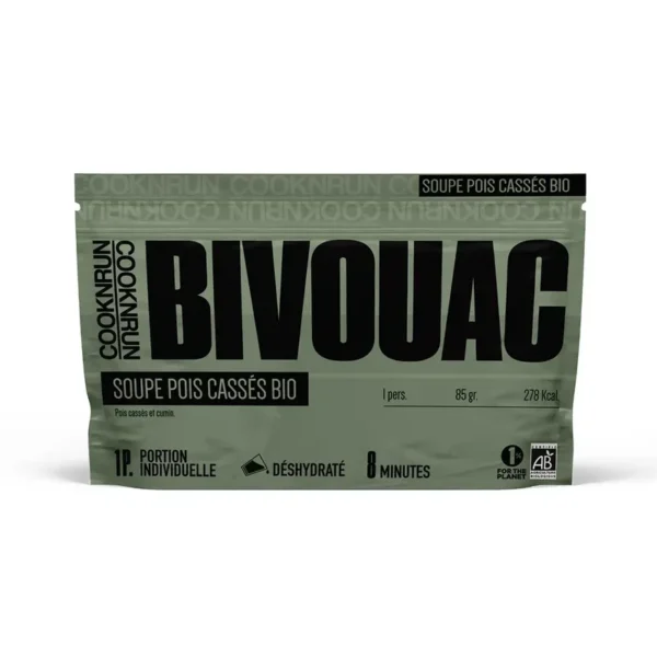 Soupe de pois cassés au cumin bio
