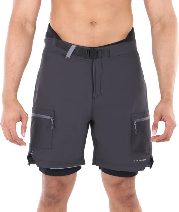 Short de surf Pro Guide de Level Six – Hommes