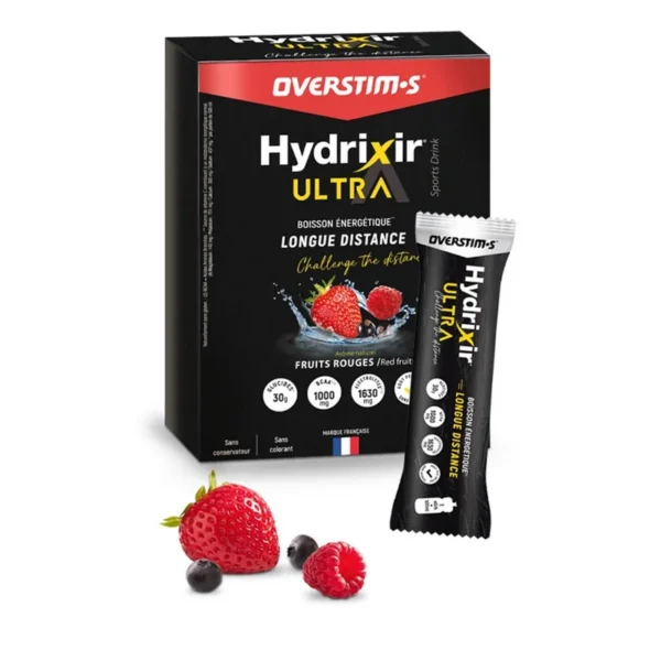 Boisson énergétique Hydrixir Ultra x 10 sticks – Fruits rouges