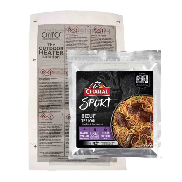 Boeuf teriyaki aux nouilles à la chinoise – Autochauffant