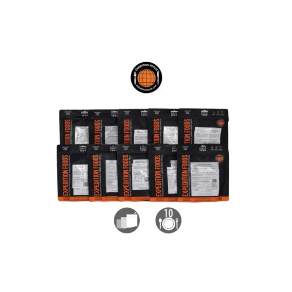 Sélection – 10 repas lyophilisés – Expedition Foods Double portion