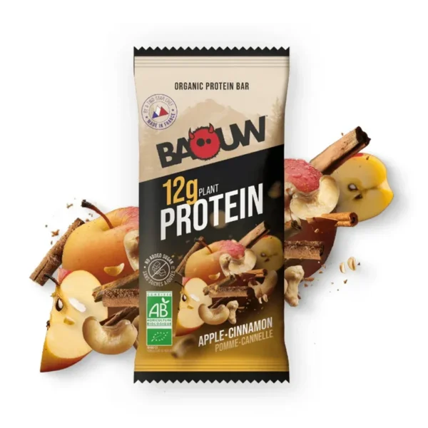 Barre protéinée bio Baouw – Pomme et Cannelle