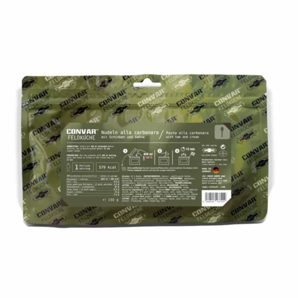 Pâtes carbonara – 10 ans