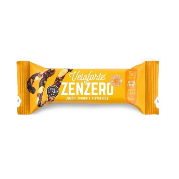 Barre énergétique Veloforte Zenzero – Citron, Gingembre et pistaches