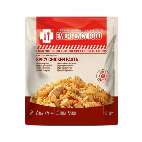 Pâtes au poulet épicé – 25 ans