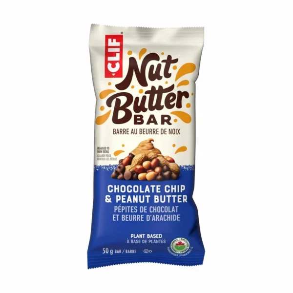 Barre énergétique Clif Bar fourrée au beurre de cacahuète – Pépites de chocolat