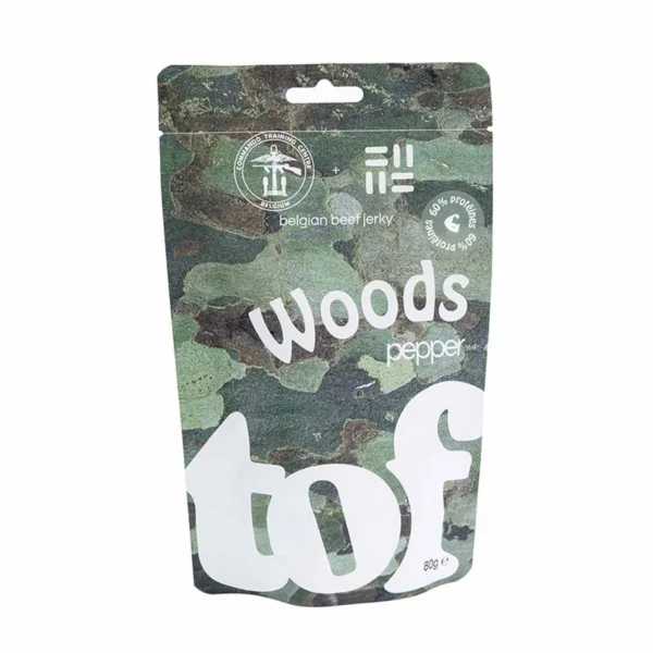 Beef Jerky – Viande séchée Tof Woods – Poivre – 80 g