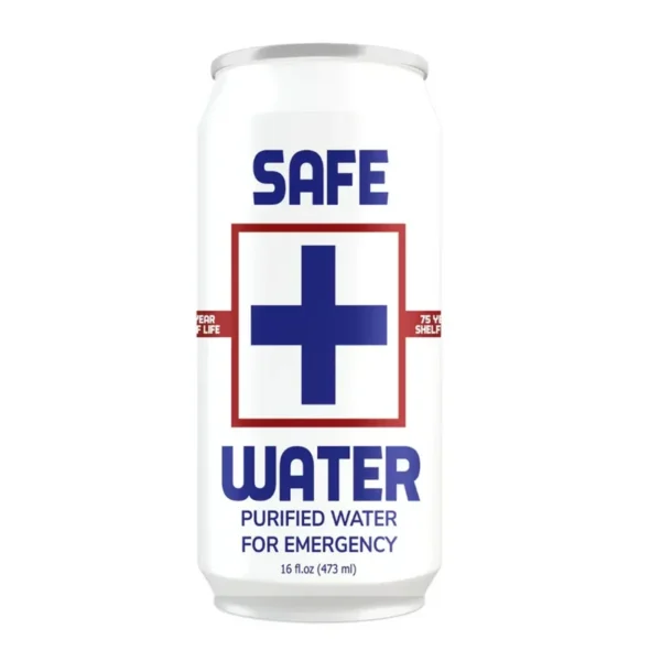 Canette d'eau potable Safe Water – 75 ans