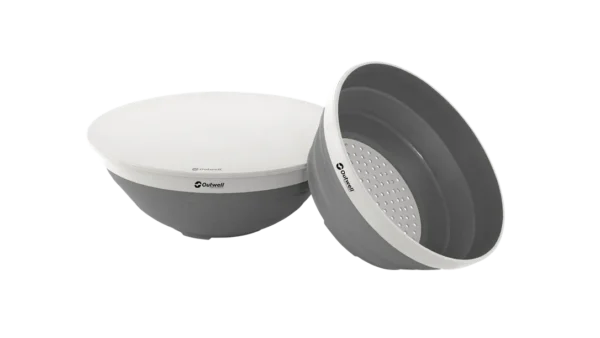 Collaps Bowl & Colander Set Grey Mist