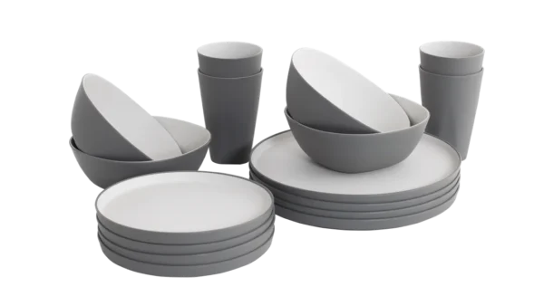 Gala 4 Person Dinner Set Grey Mist