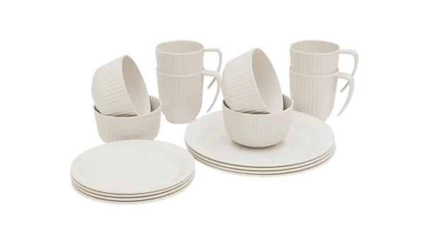 Delish 4 Person Dinner Set Sandstone