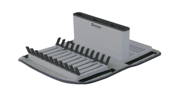Dunton Foldable Dish Rack w/Sponge Drain