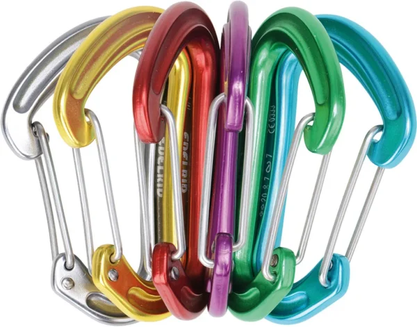 Ensemble de six mousquetons Nineteen G de Edelrid