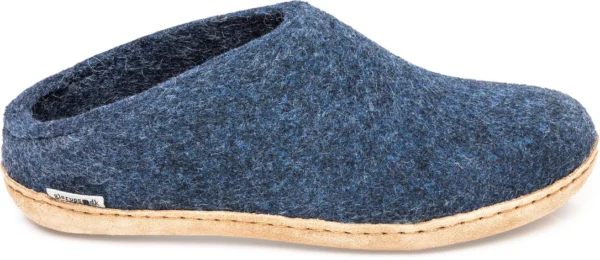 Pantoufles avec semelle en cuir The Slipper de Glerups – Unisexe