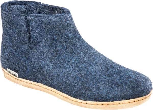 Pantoufles The Boot (semelle en cuir) de Glerups – Unisexe