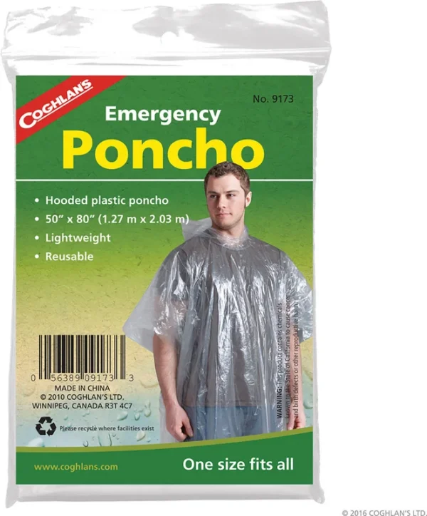 Poncho d'urgence de Coghlan's – Unisexe