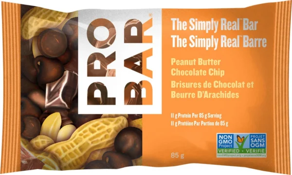 Barre beurre d'arachide/brisures chocolat (repas) de Probar