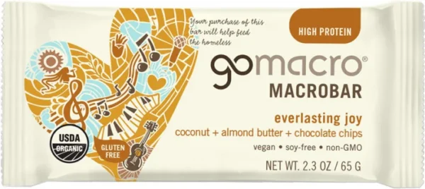 Barre noix de coco amande et pépites de chocolat de GoMacro