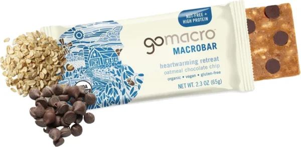 Barre à l'avoine et aux pépites de chocolat de GoMacro