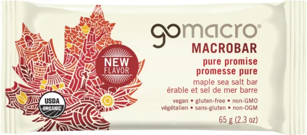 Barre érable et sel de mer de GoMacro